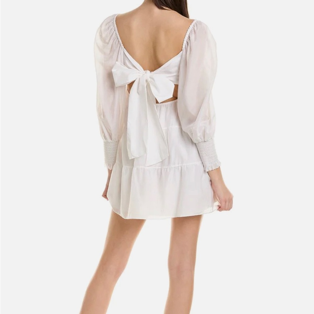 [Alice + Olivia] NWT Rowen silk-blend mini dress